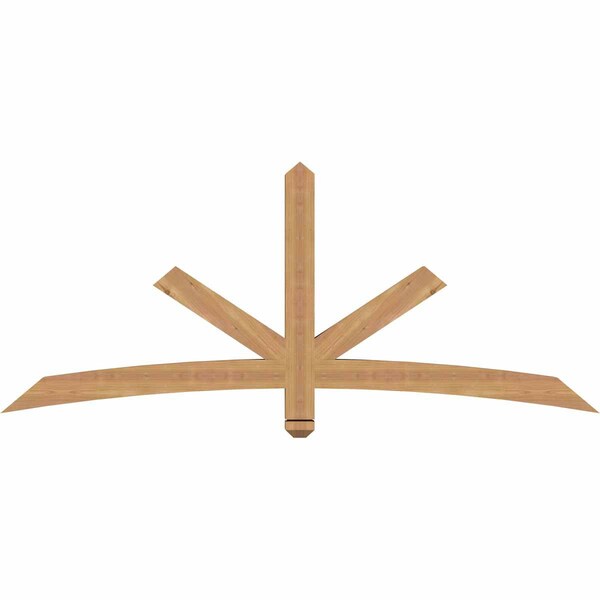 Ekena Millwork Alberta Smooth Timber Gable Bracket, Western Red Cedar, 72"W x 30"H x 3 1/2"D x 3 1/2"F, 10/12 Pitch GBW072X30X0404ALB00SWR - main